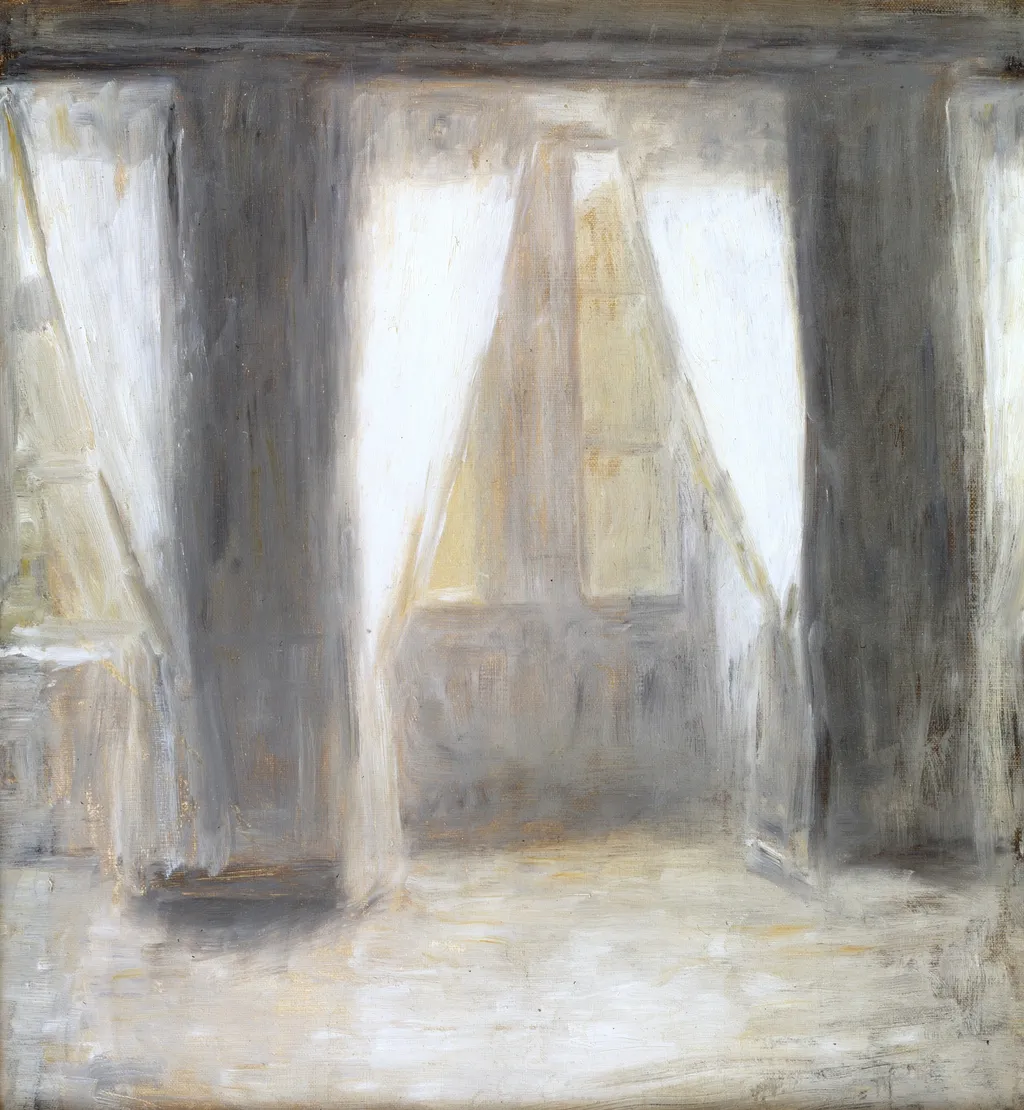 Dagligstuen på Frederiksberg Allé, by Vilhelm Hammershøi, oil, 1894