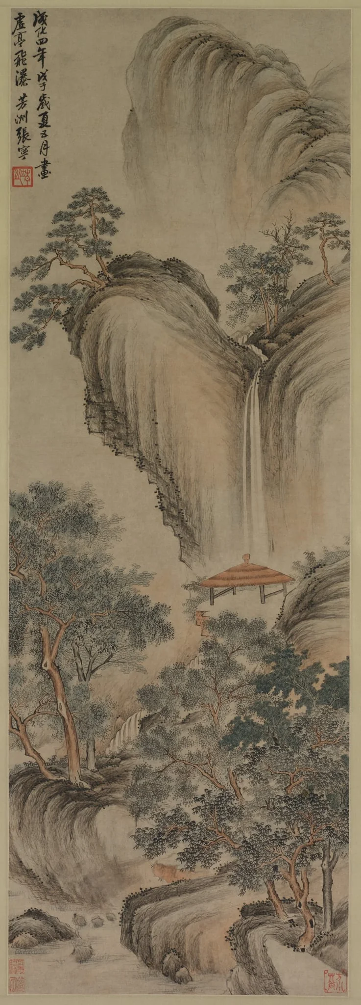 Empty Arbor and Rapid Waterfall, detail