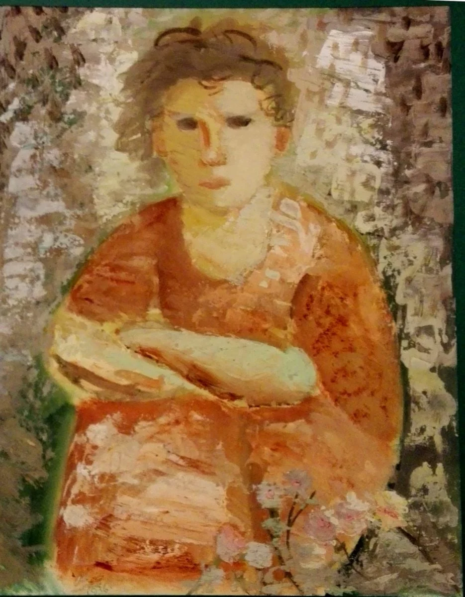 Portret de fată, detail