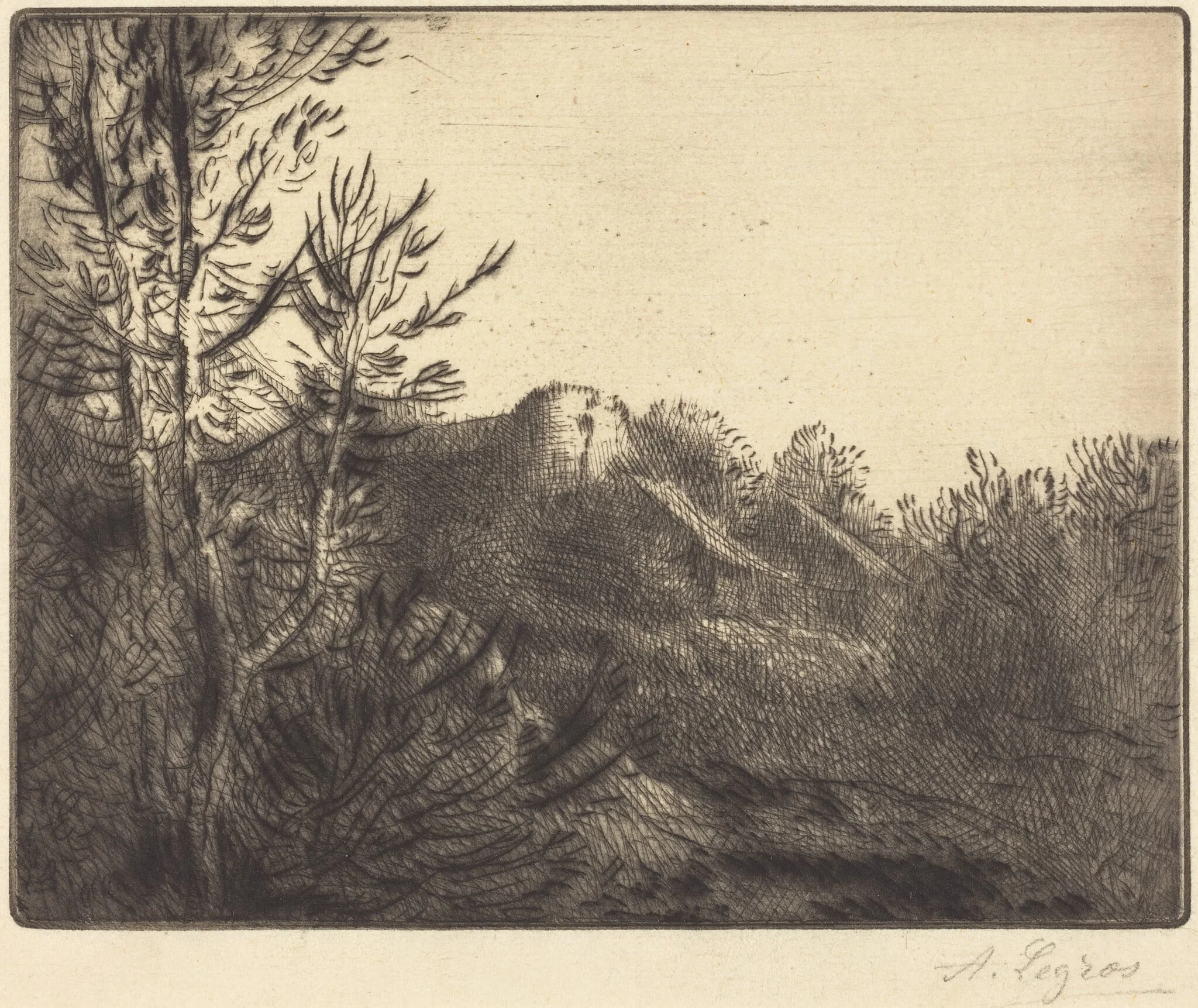 View of a Farm (La ferme de Valoux), detail
