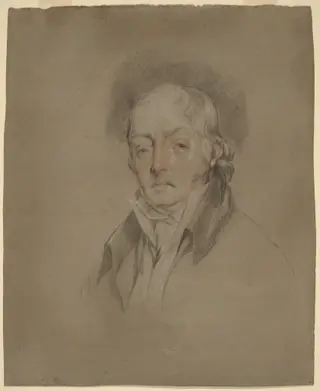 Benjamin Fisher, by Gilbert Stuart, chalk, 1792