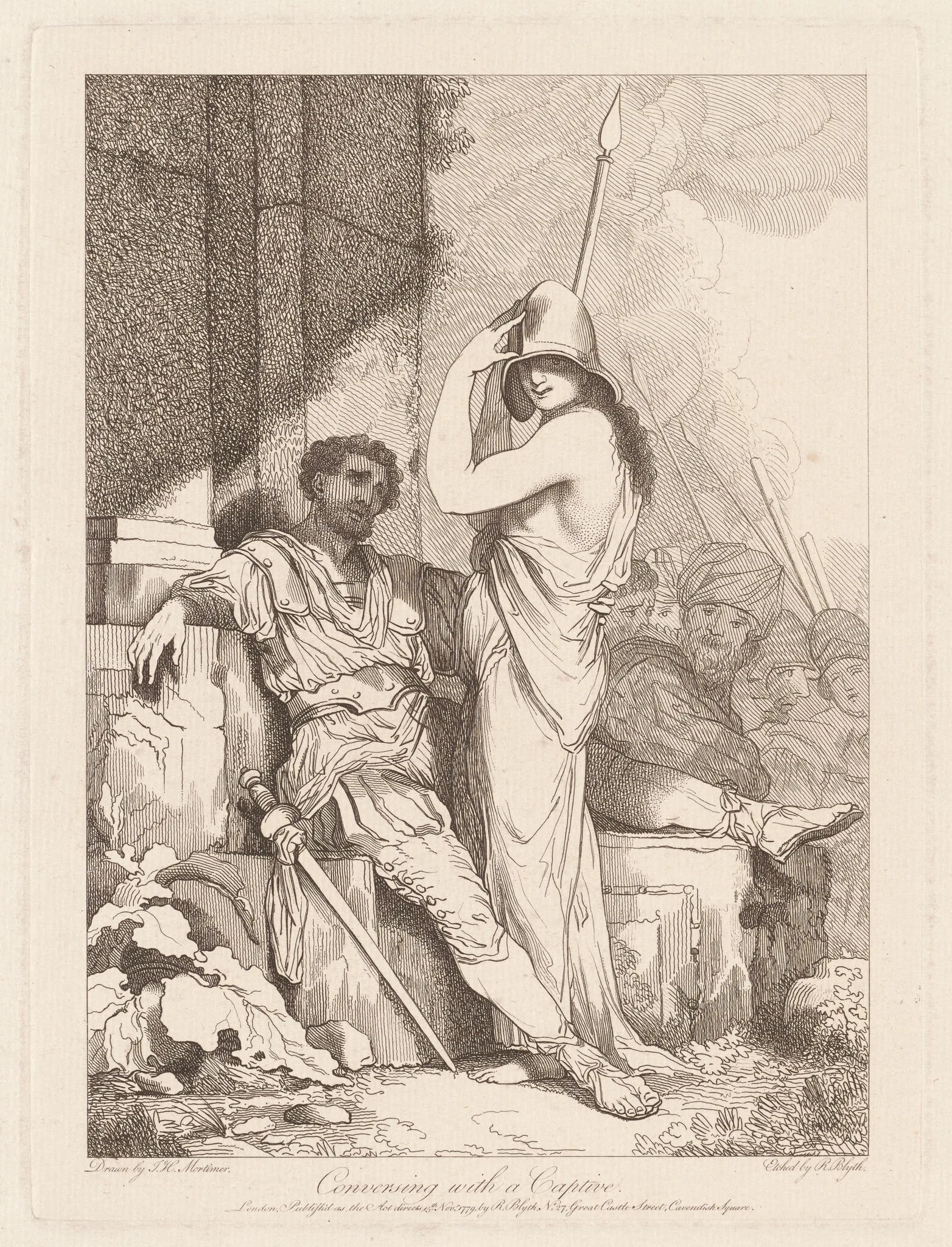 Conversing with a Captive, detail