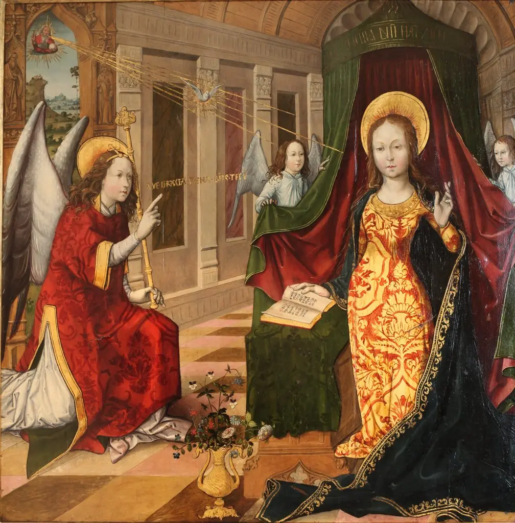 L'Annonciation, by Jacquelin de Montluçon, oil, 1498