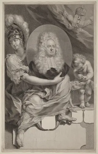 Jan Six, by Jacobus Houbraken, ink, 1739