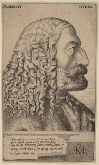 Albrecht Durer, by Melchior Lorch, ink, 1550