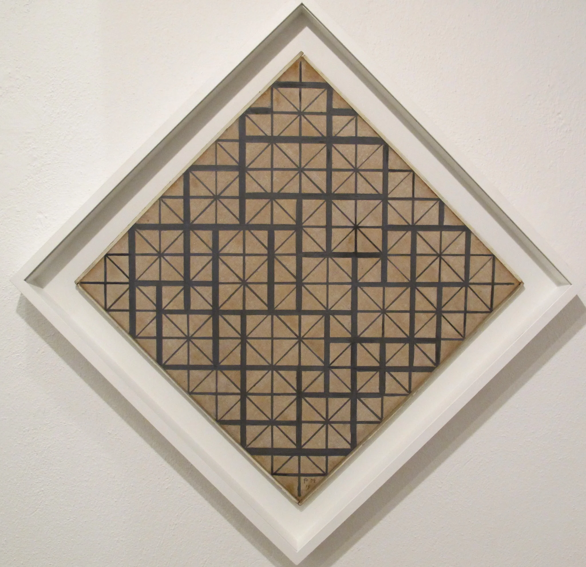 Composition with Grid 4 (Lozenge), detail