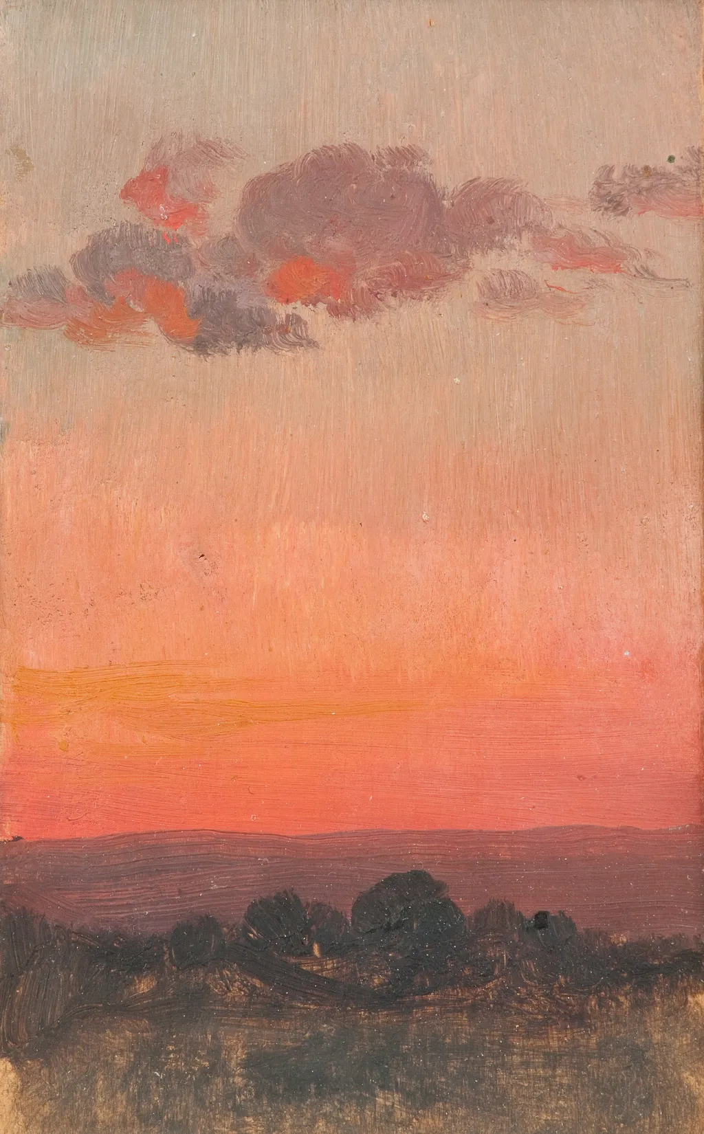 Sunset, by Jan Stanisławski, oil, 1906