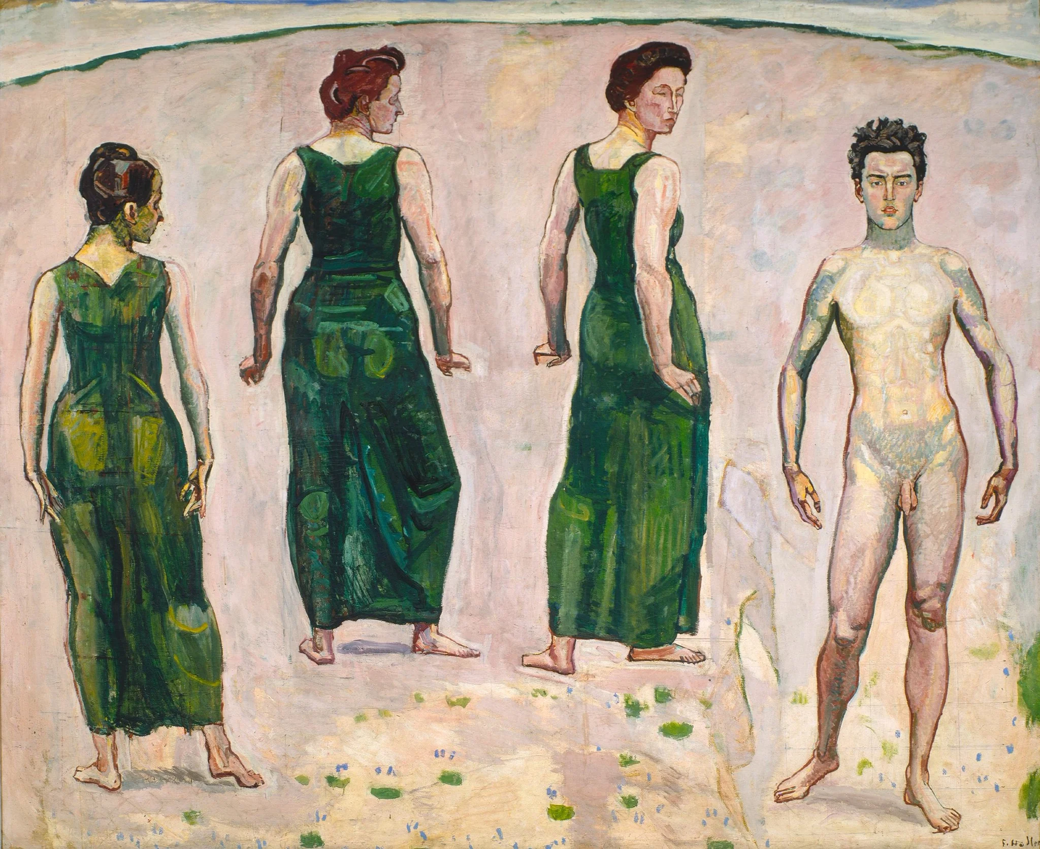 The Adored Youth, detail