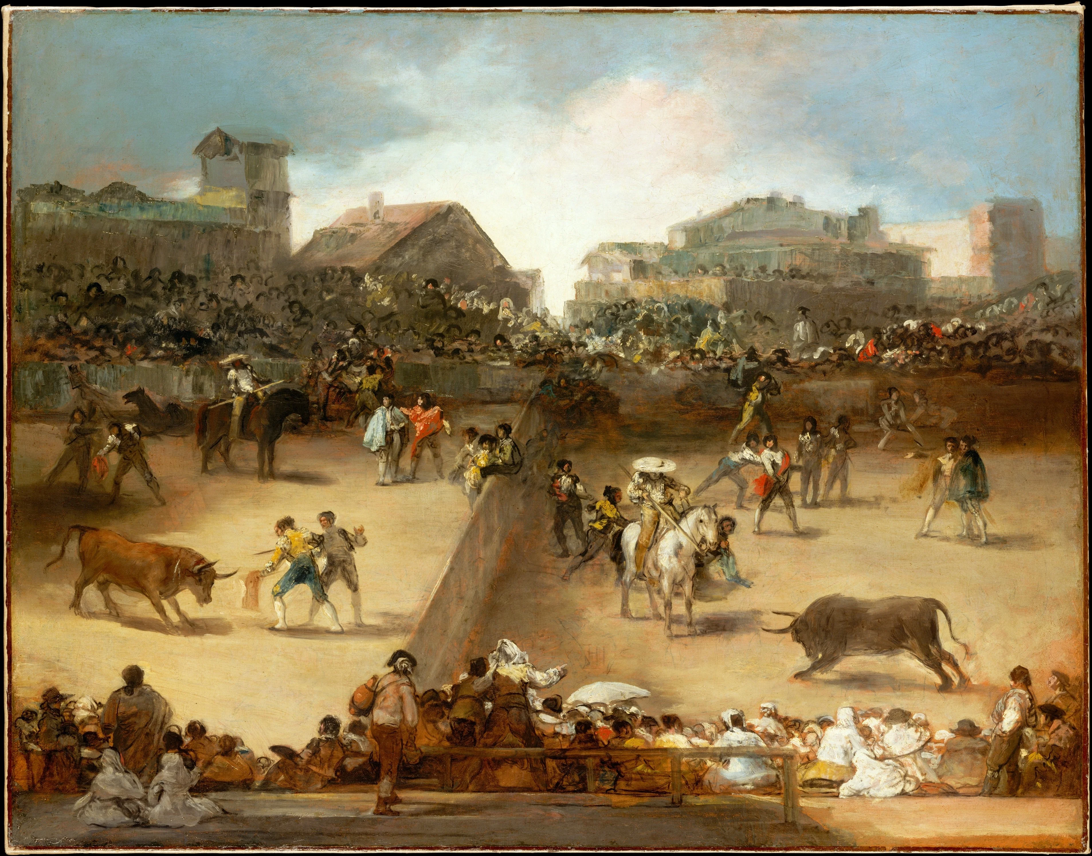 Bullfight in a Divided Ring, detail