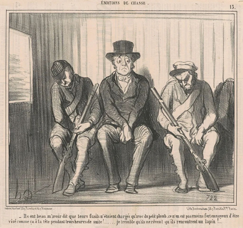 Ils ont beau m'avoir dit ..., by Honoré Daumier, ink, 1855