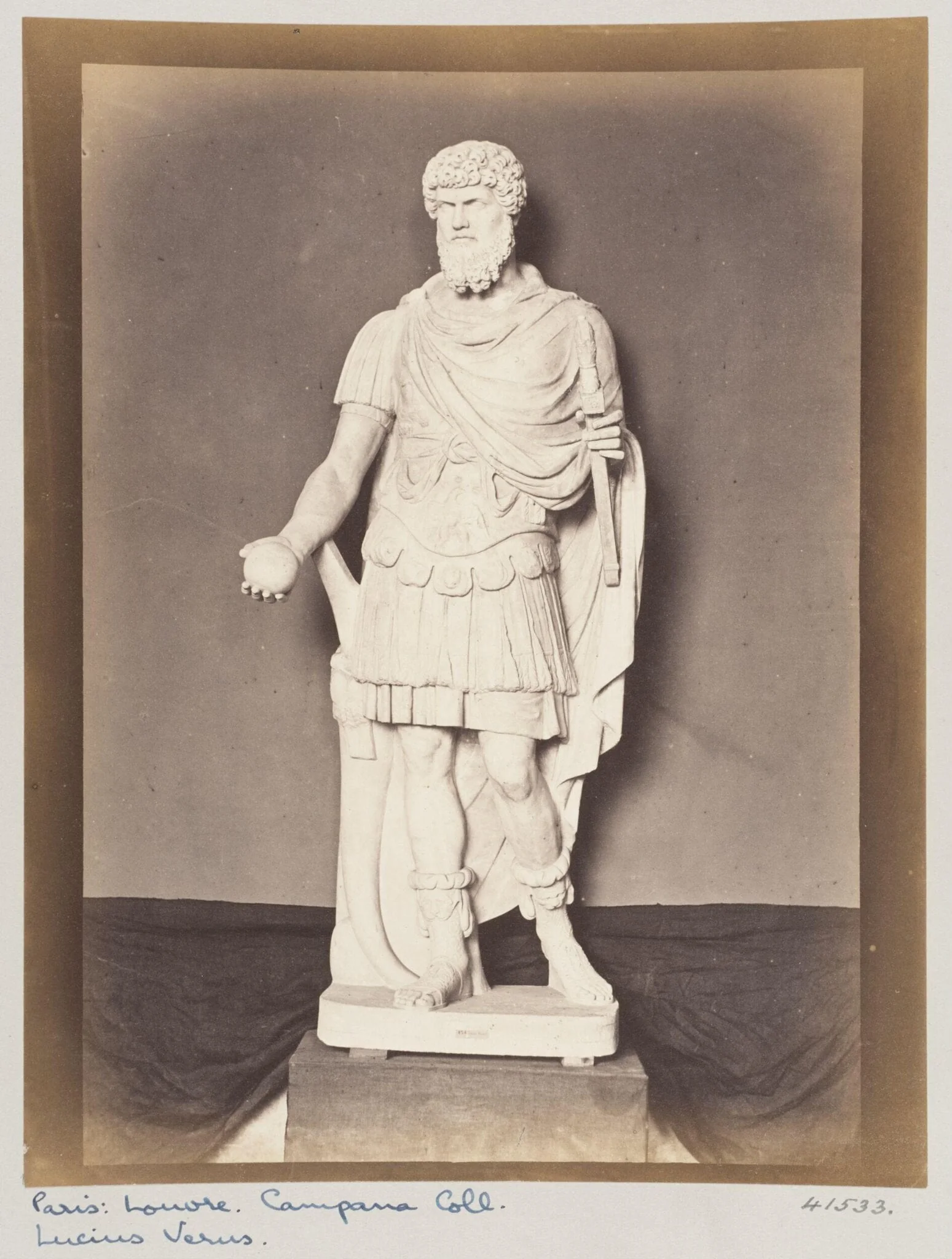 Marble Statue of Lucius Verus, detail