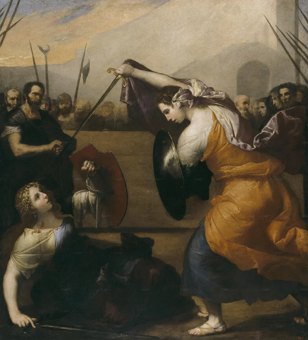 Women Gladiators, by Jusepe de Ribera, oil, 1636