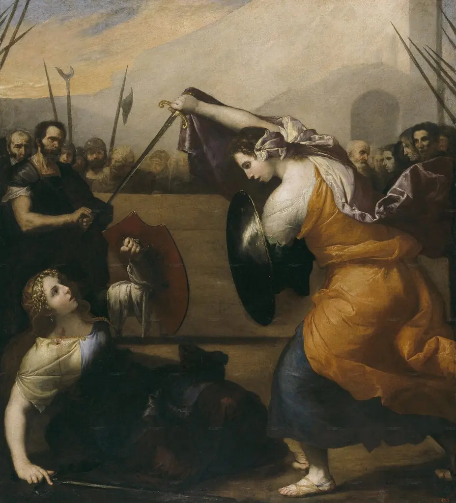 Women Gladiators, by Jusepe de Ribera, oil, 1636