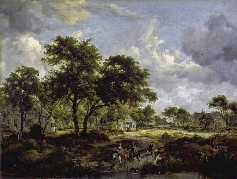 Wooded landscape, detail