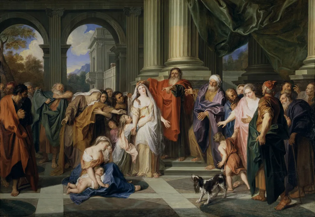 Susannah accused of adultery, by Antoine Coypel, oil, 1698