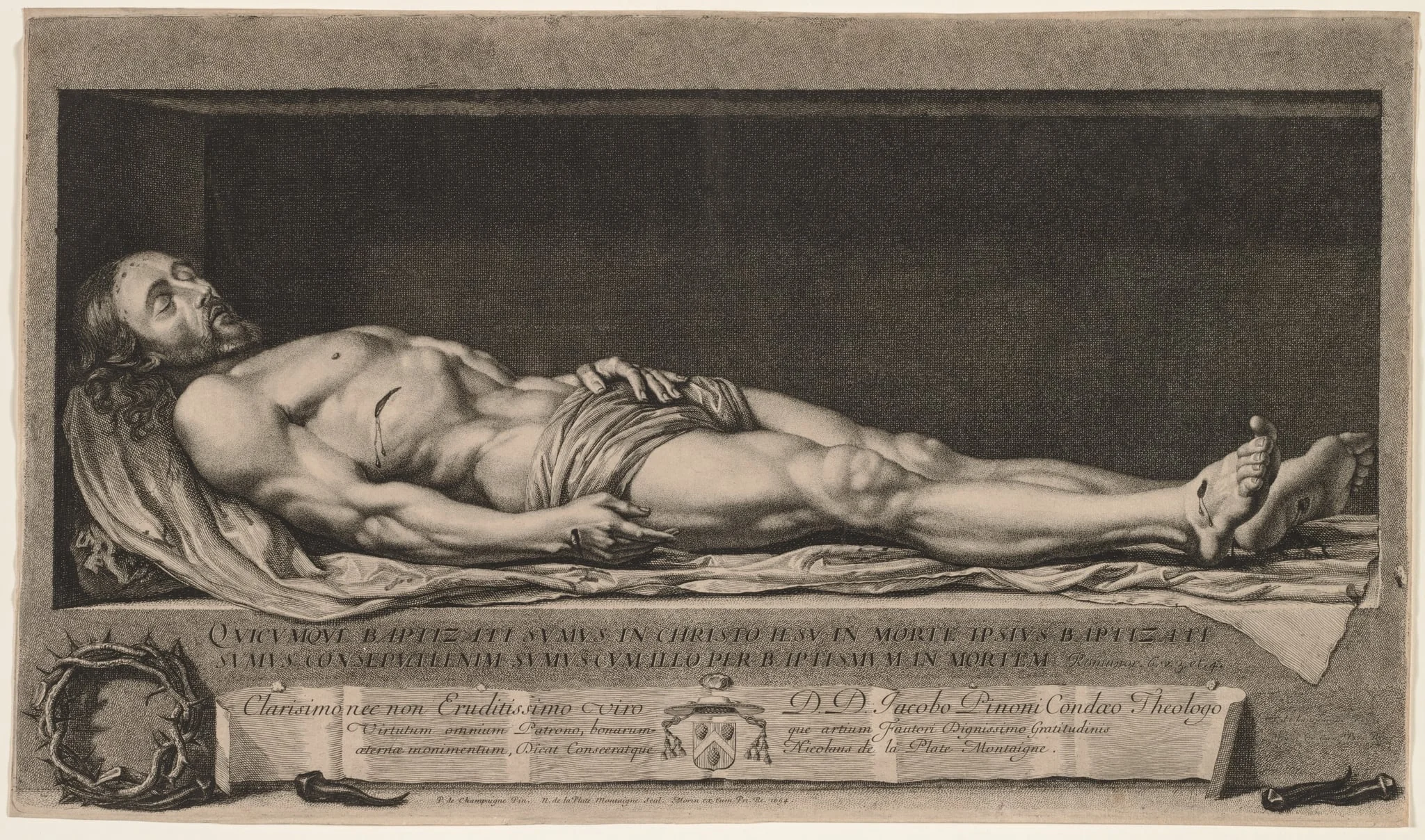The Body of Christ in the Sepulchre, detail