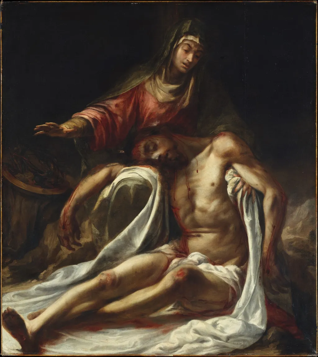 Pietà, by Juan de Valdés Leal, oil, 1657