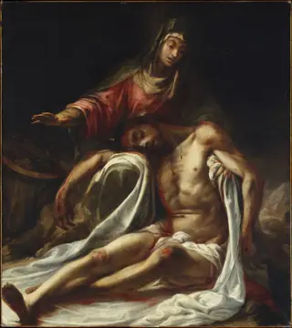 Pietà, by Juan de Valdés Leal, oil, 1657