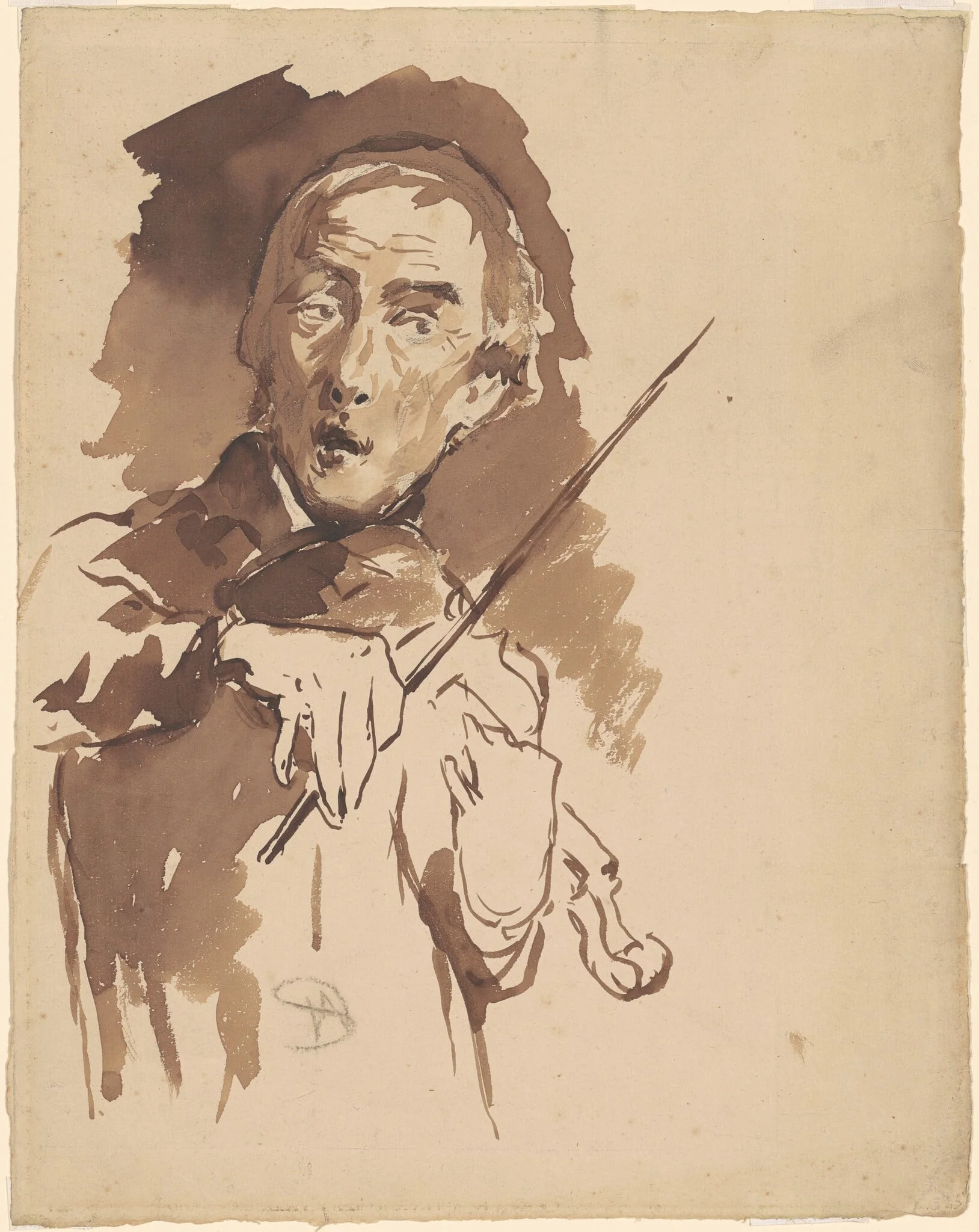 Study for "Toning the Bell", detail