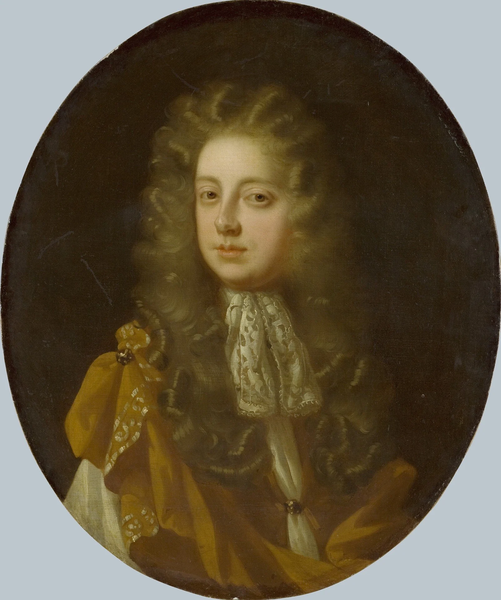 Portrait of Sir Benjamin Bathurst (1638-1704), detail