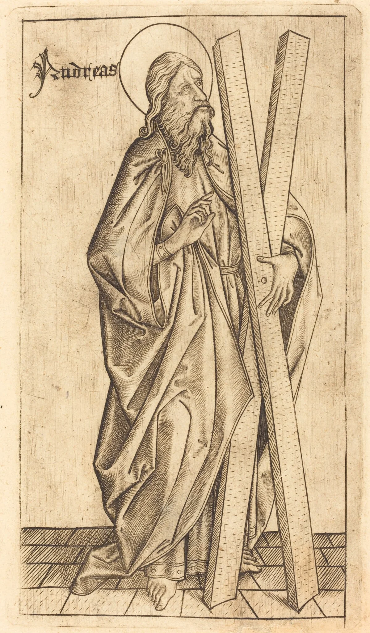 Saint Andrew, detail
