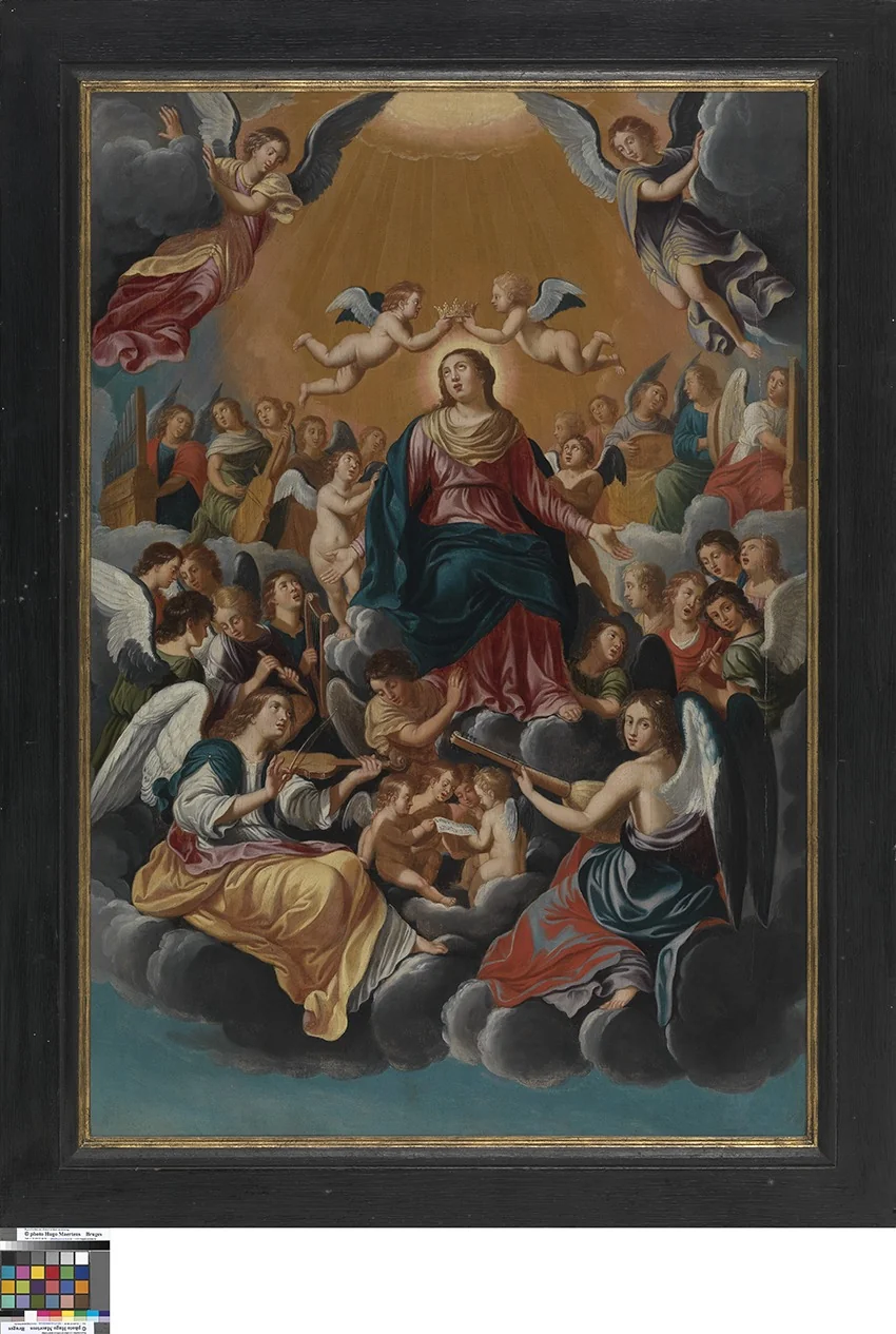 Kroning van Maria, detail