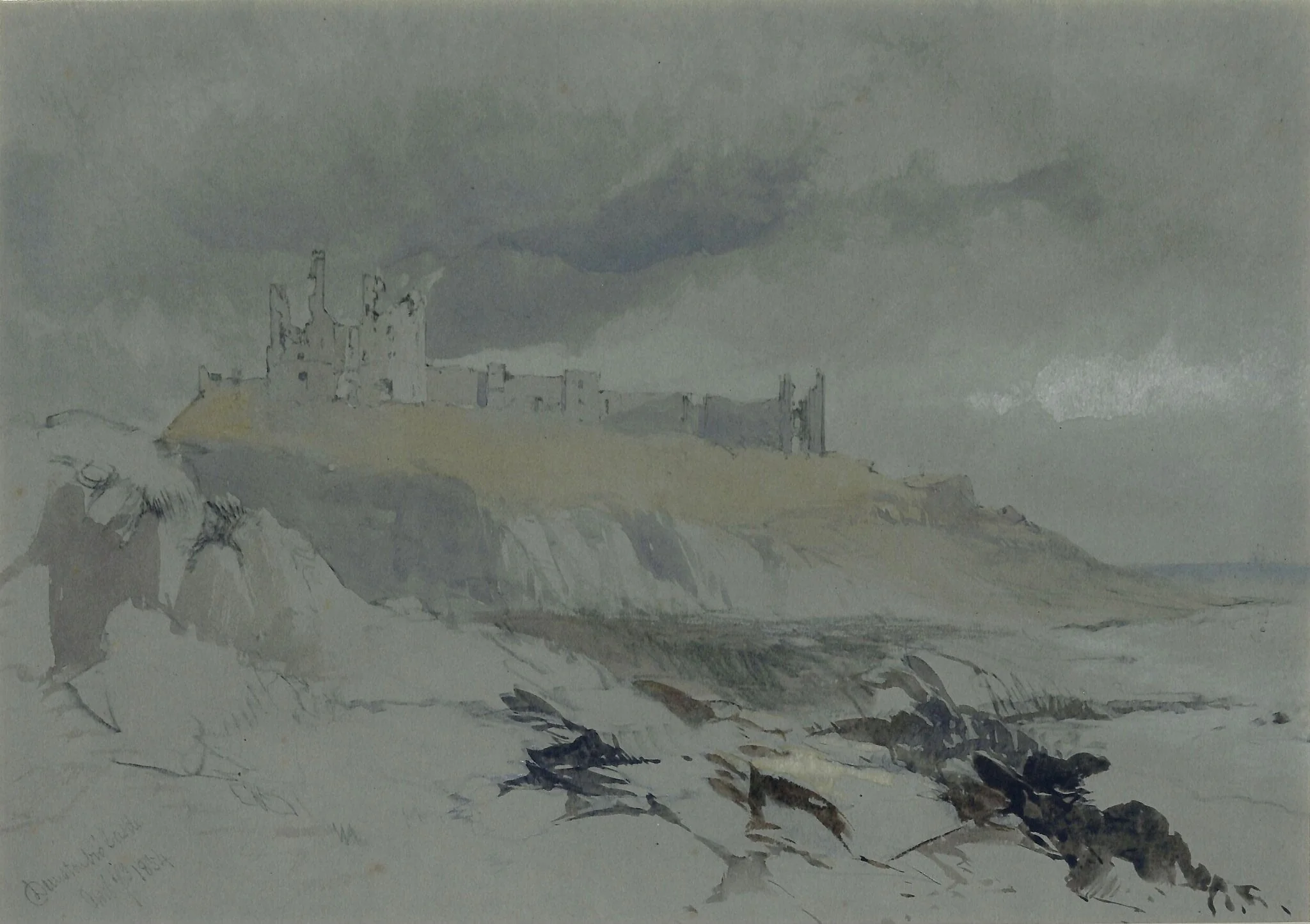Dunstanborough Castle, detail