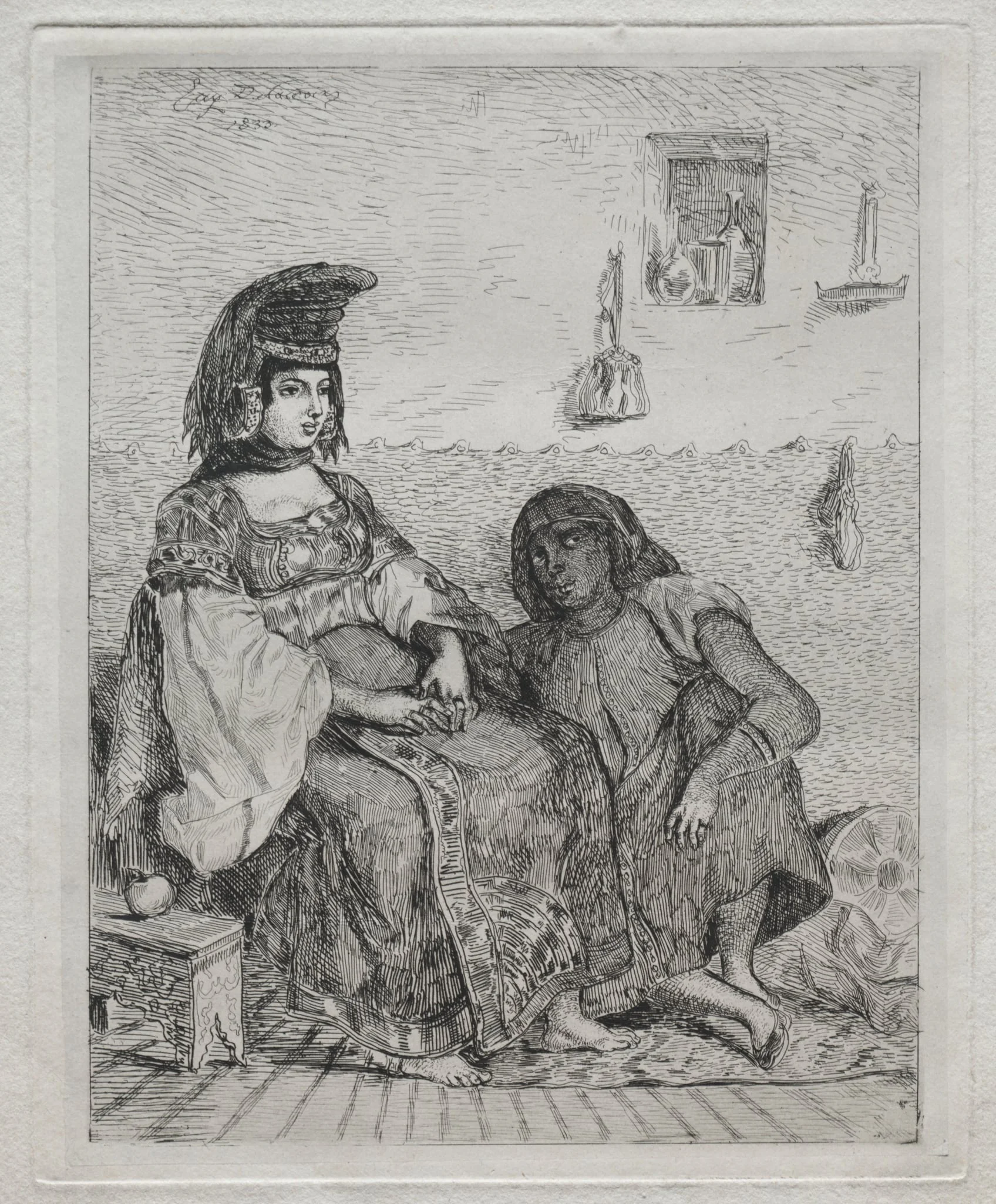 A Jewish Woman of Algiers, detail
