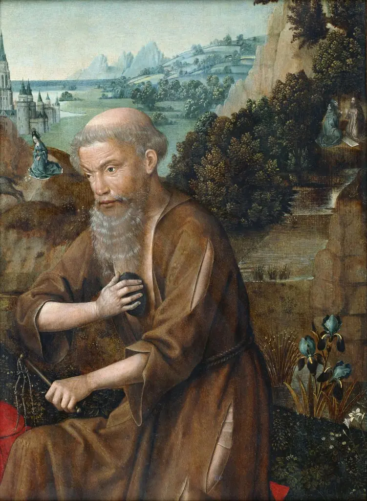 St. Jerome, by Master of the Legend of Saint Lucy, oil, 1550