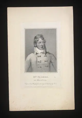 Mr Palmer as Malvil, by Foster, 1821