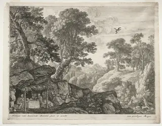 The Penitents: Landscape with Sts. Paul and Anthony, by Herman van Swanevelt, 1638