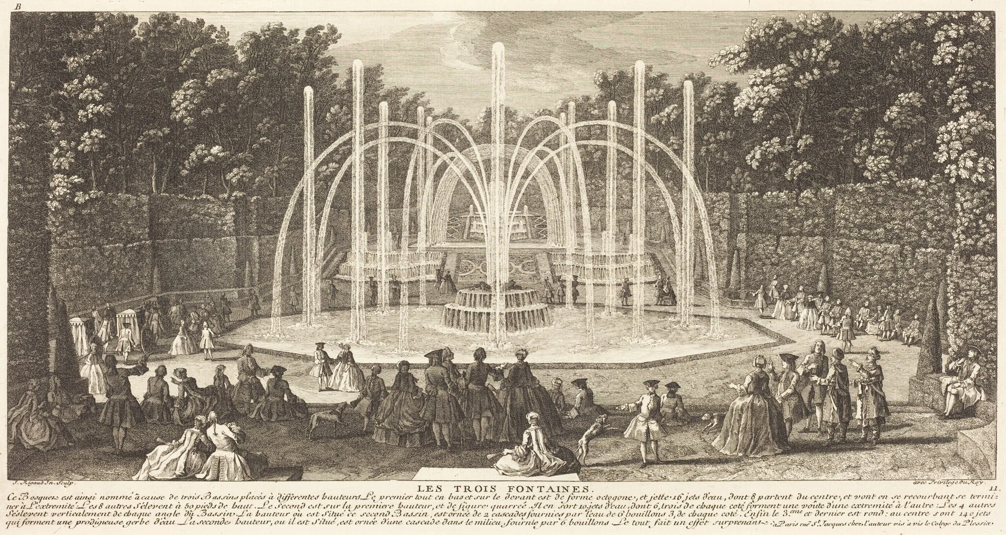 Les Trois Fontaines, detail