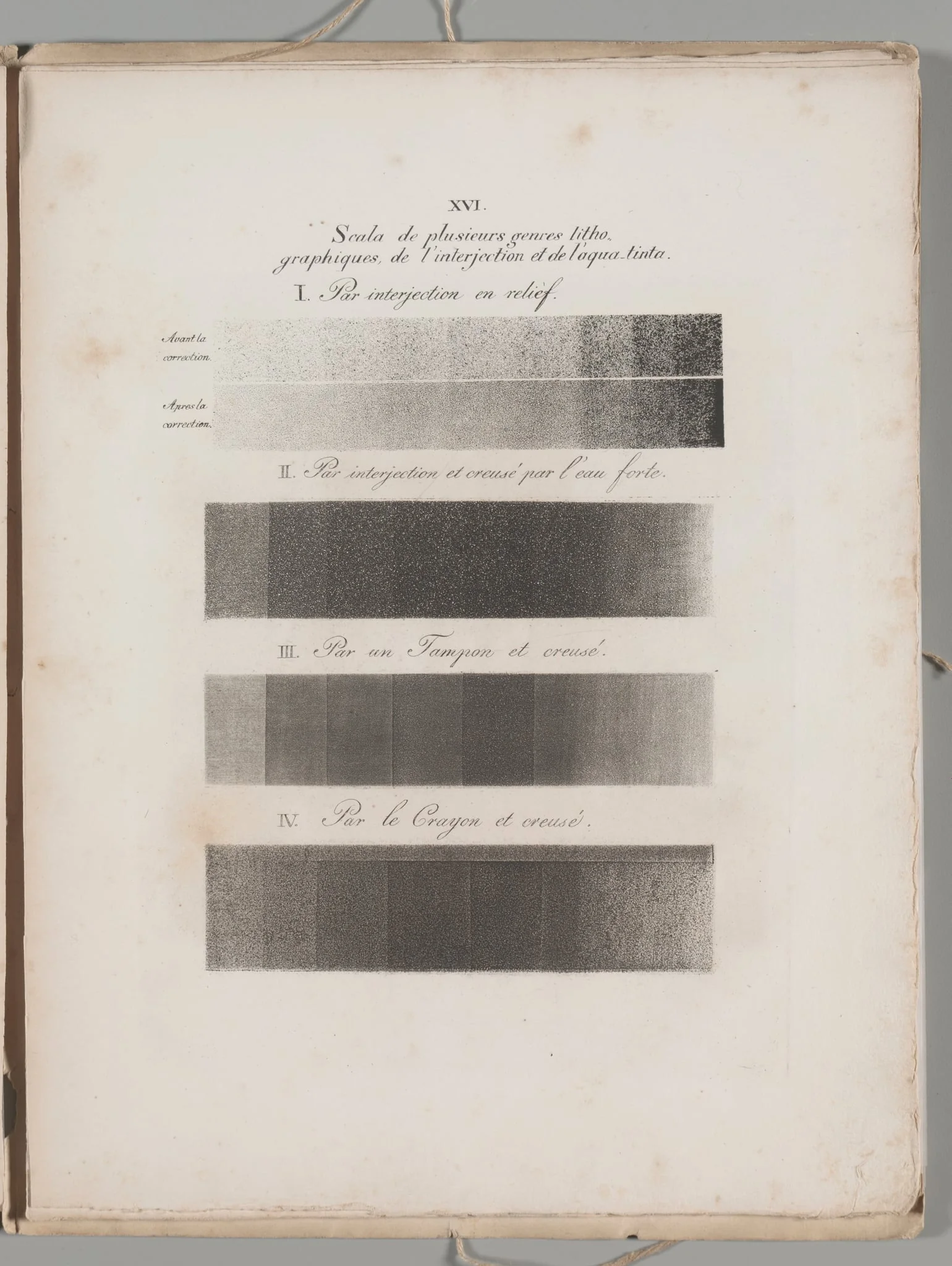 Art of the Lithograph: Toning Samples, Plate XVI, detail