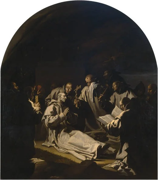 The Death of Saint Bruno, detail