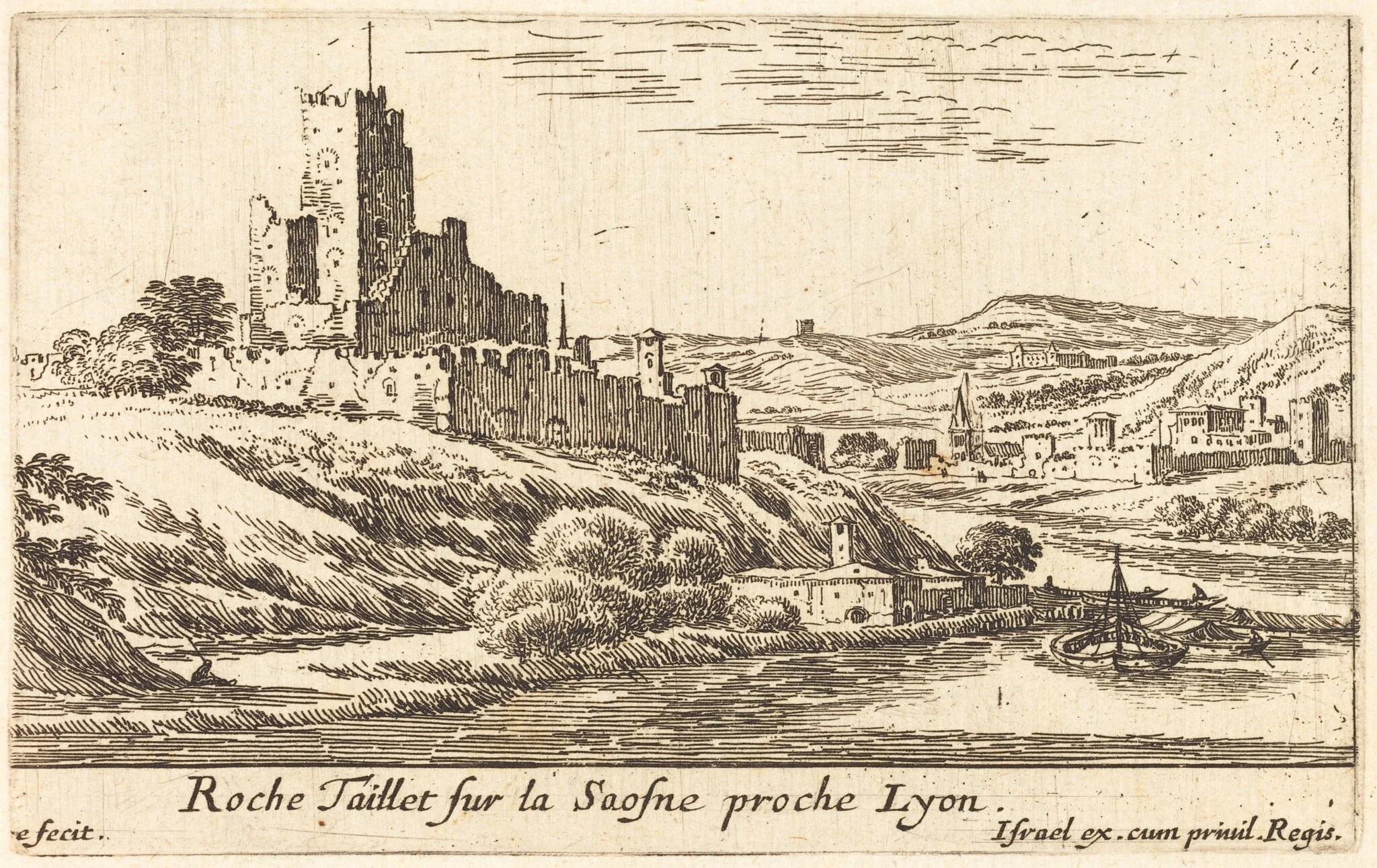 Roche Taillet sur la Saosne proche Lyon, detail