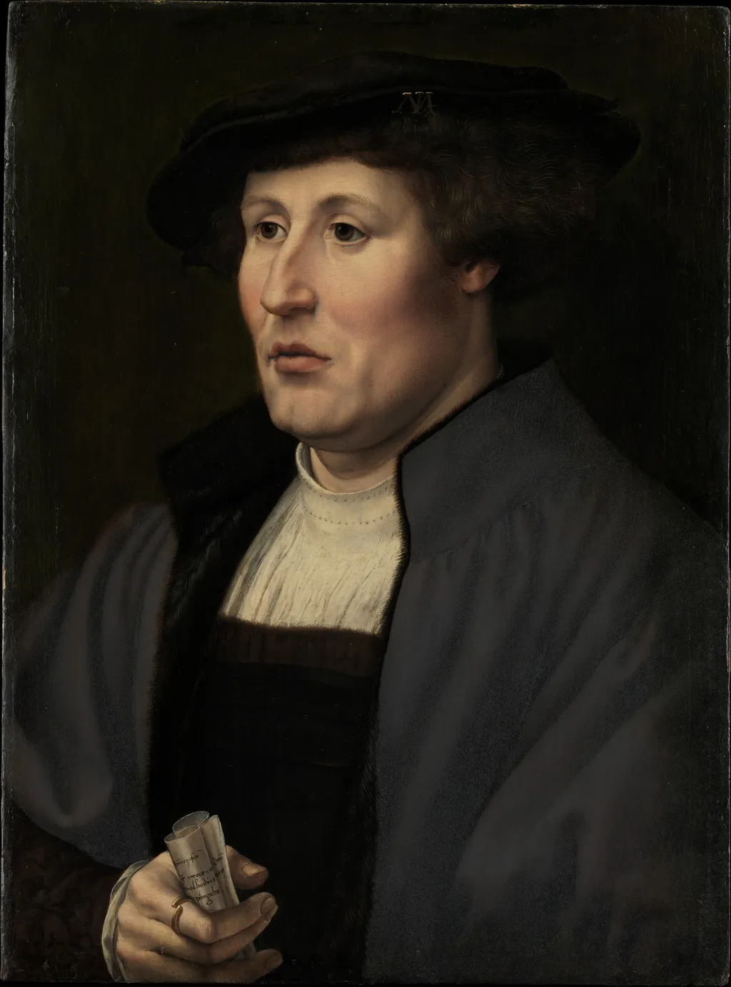 Portrait of a Man, by Jan Gossaert, oil, 1520