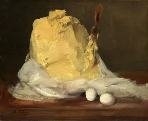 Mound of Butter, by Antoine Vollon, oil, 1880