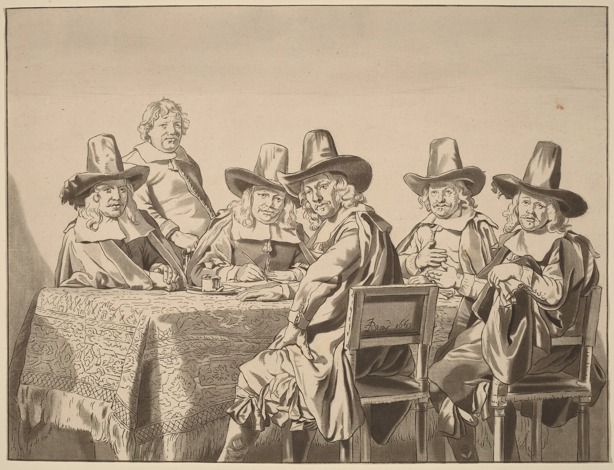 Directors of the Orphan Asylum of Haarlem, detail