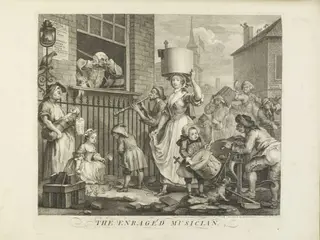 The Enraged Musician, by William Hogarth, 1741