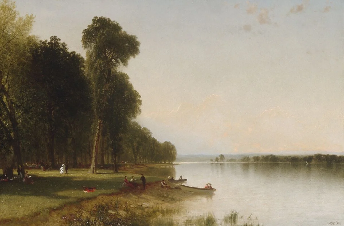 Summer Day on Conesus Lake, detail