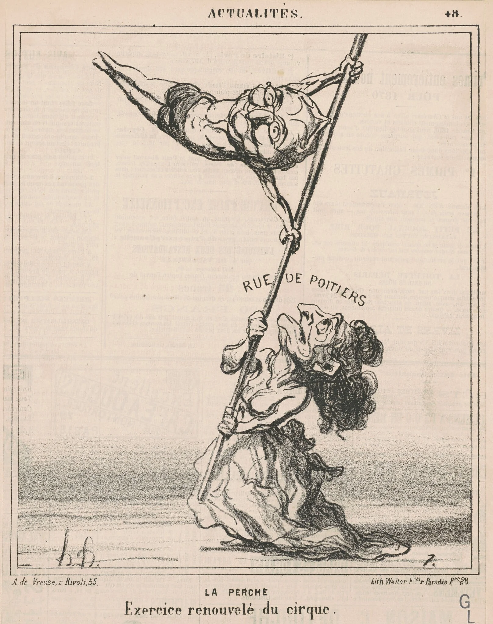 La perche, detail