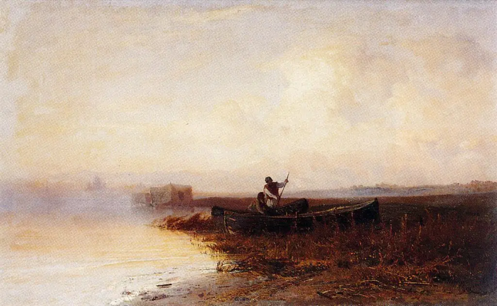 Fishermen, by Fyodor Vasilyev, unspecified, 1870