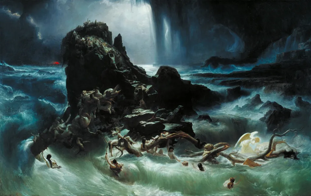 The Deluge, by Francis Danby, oil, 1840
