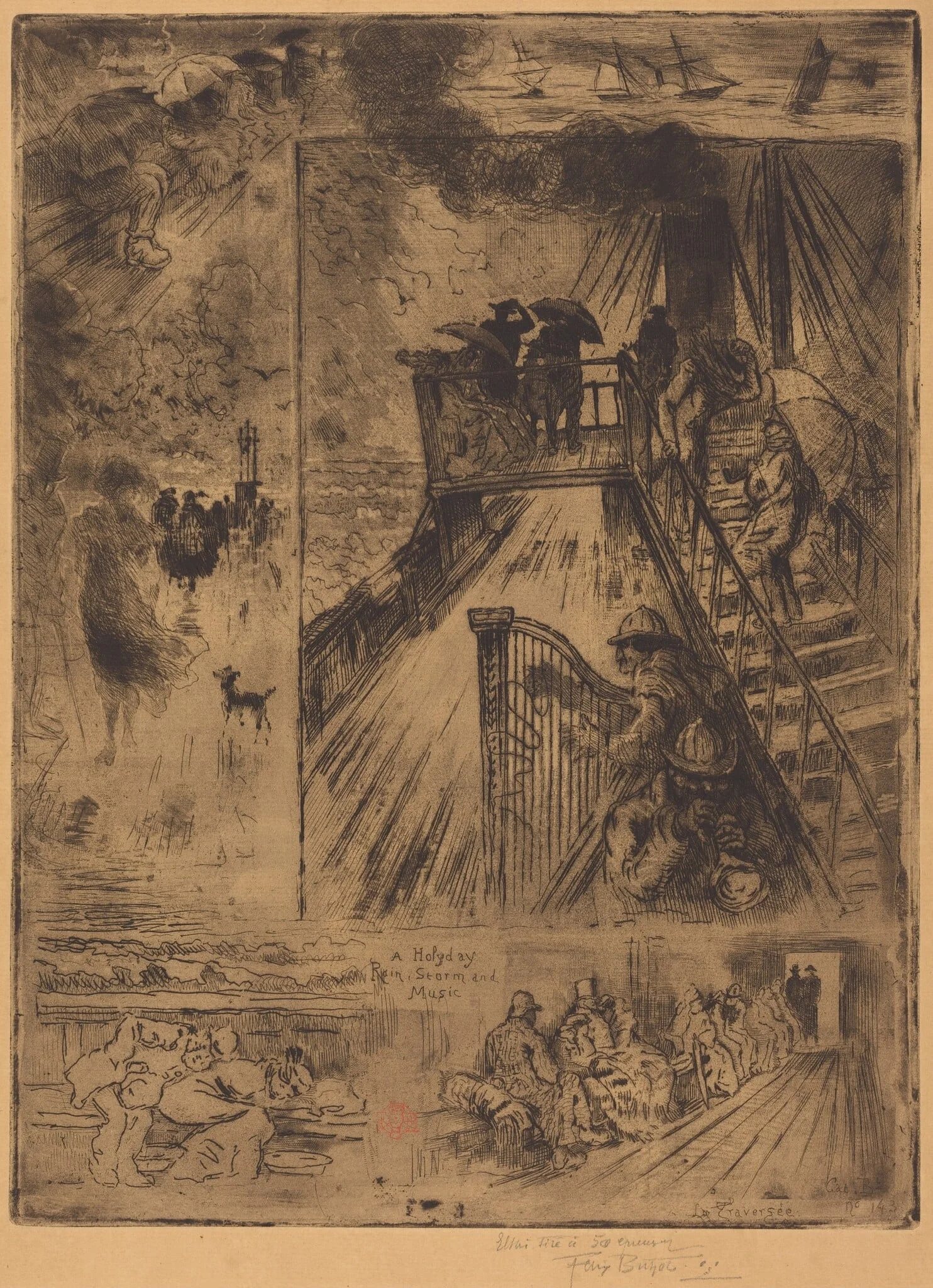 La Traversée (The Passage), detail