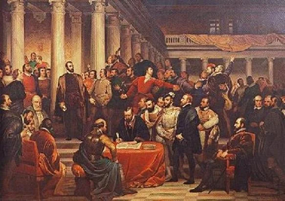 Le Compromis des nobles en 1566, detail