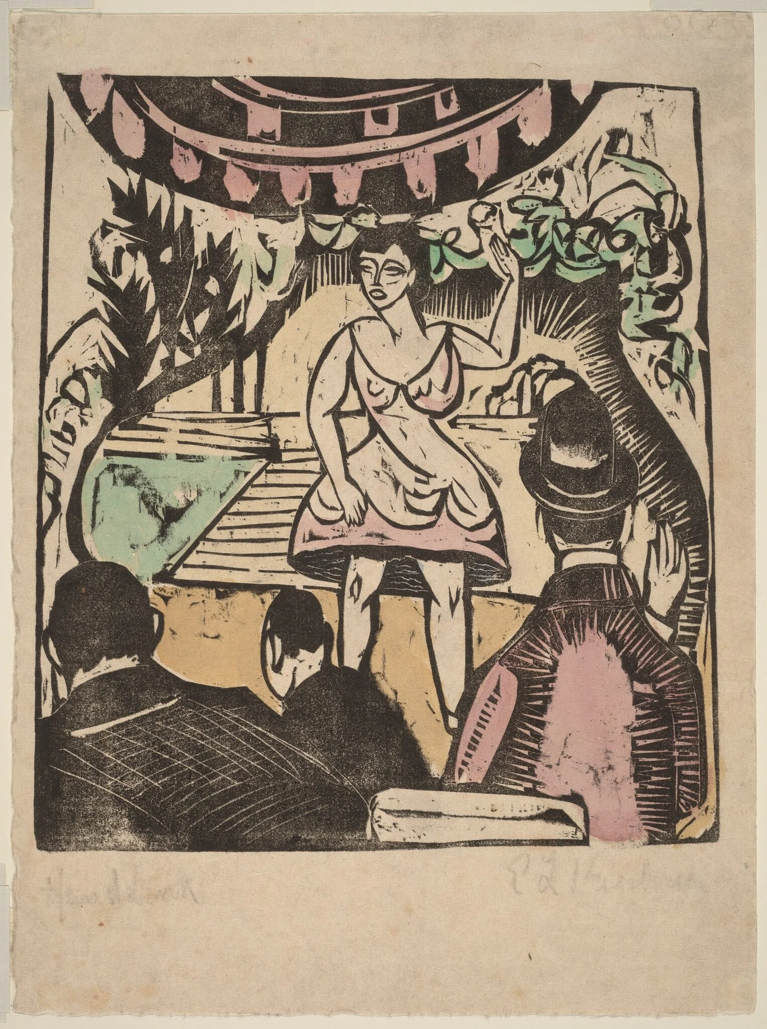 Little Variety Act with Singer, detail