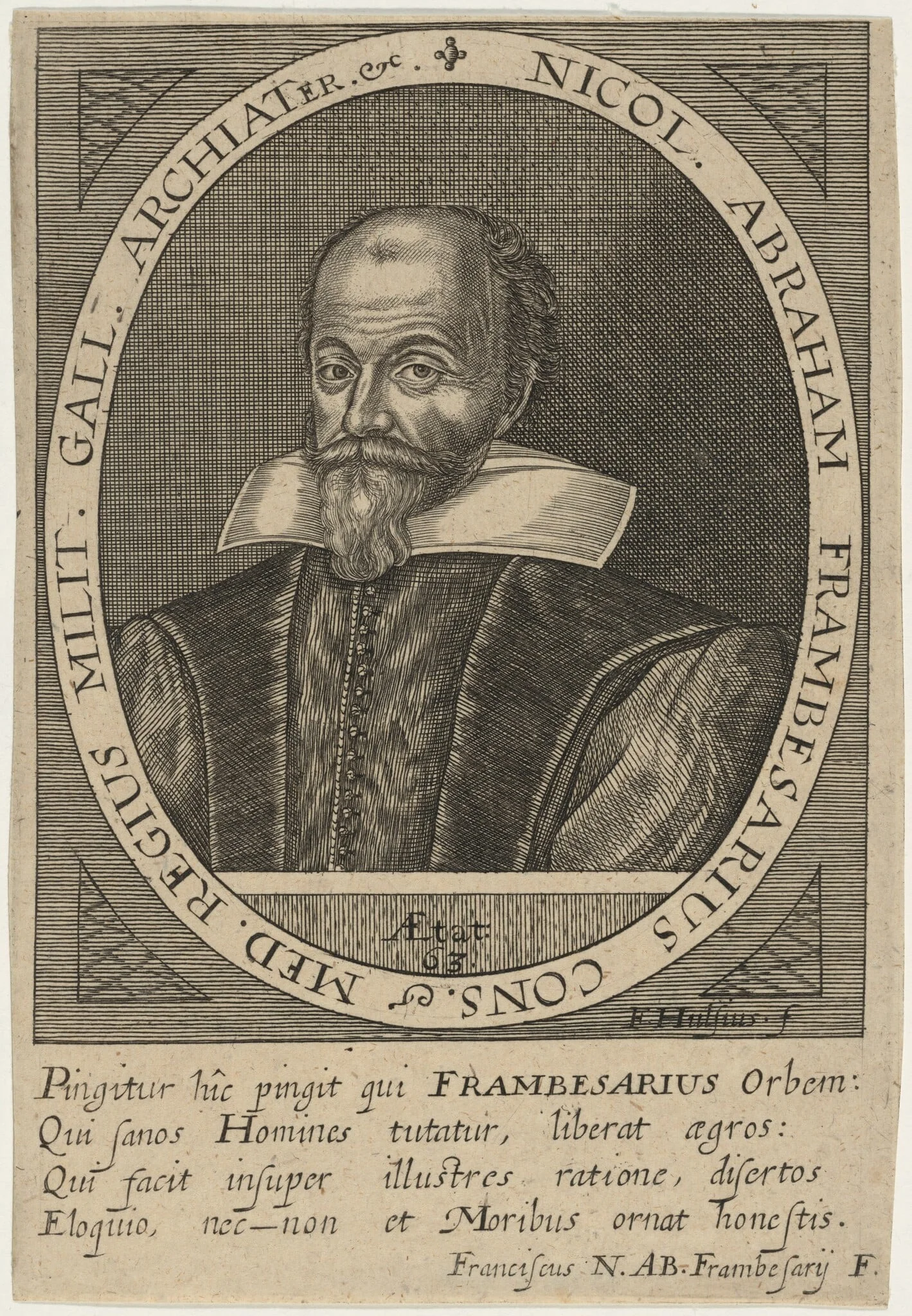 Nicolas Abraham de la Framboisiere, detail