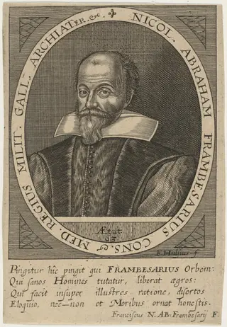 Nicolas Abraham de la Framboisiere, by Frederik van Hulsen, ink, 1620