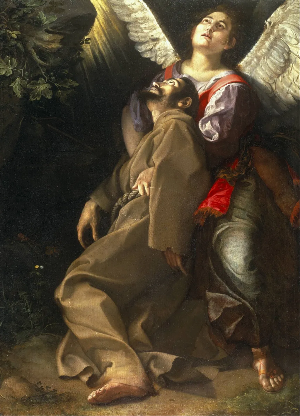 The Stigmatization of Saint Francis, by Orazio Gentileschi, oil, 1601