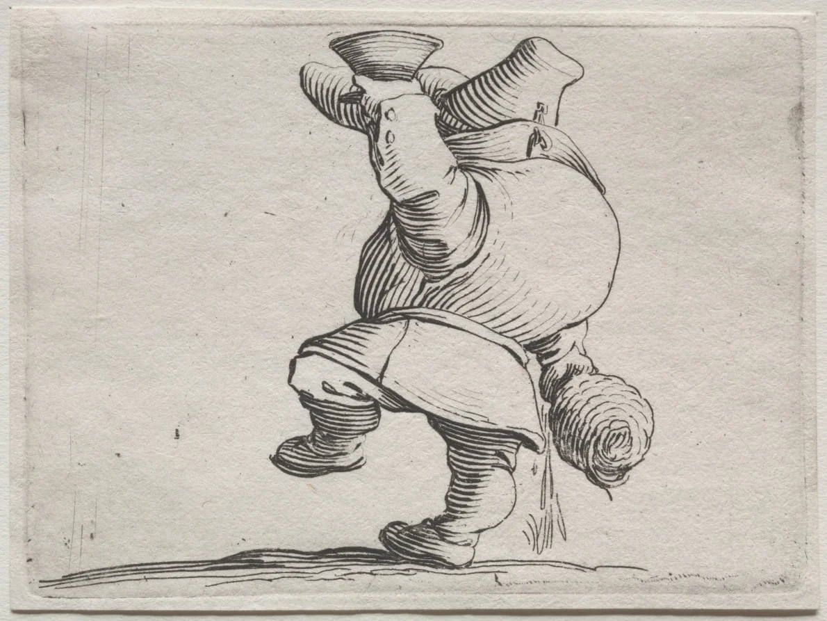 Drinker Seen From Behind, detail